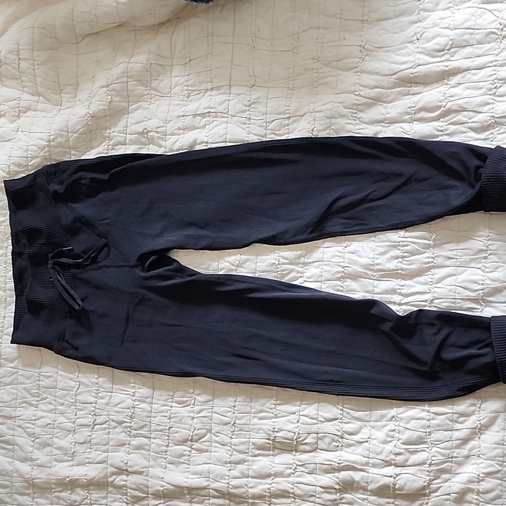 Pink active joggers, black, size small